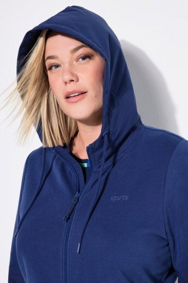 Ulla Popken Athletic Department Hoodie Navy - φούτερ/Φούτερ με κουκούλα - Ζεστά Φούτερ, Hoodies & Πλεκτά
