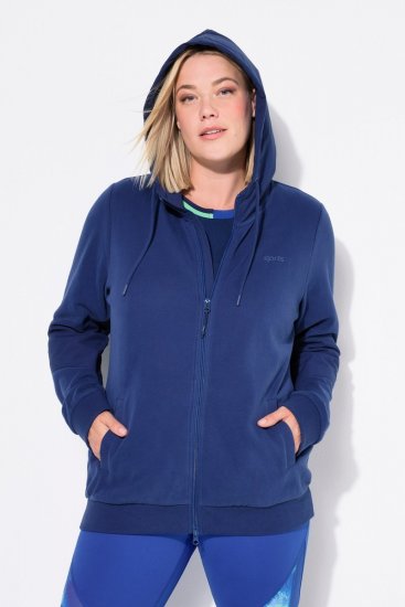 Ulla Popken Athletic Department Hoodie Navy - φούτερ/Φούτερ με κουκούλα - Ζεστά Φούτερ, Hoodies & Πλεκτά