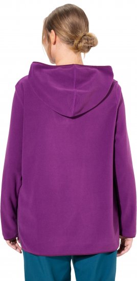 Ulla Popken Fleece Sweatshirt Hoodie Aubergine - φούτερ/Φούτερ με κουκούλα - 