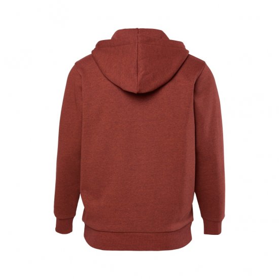 JP1880 Hoodie With Zipper Brick Brown - φούτερ/Φούτερ με κουκούλα - φούτερ/Φούτερ με κουκούλα ανδρικά μεγάλα μεγέθη 