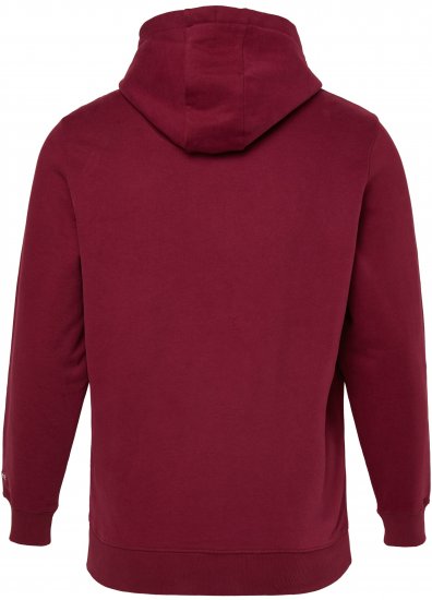 JP1880 Hoodie with Embroidery Aubergine - φούτερ/Φούτερ με κουκούλα - φούτερ/Φούτερ με κουκούλα ανδρικά μεγάλα μεγέθη 