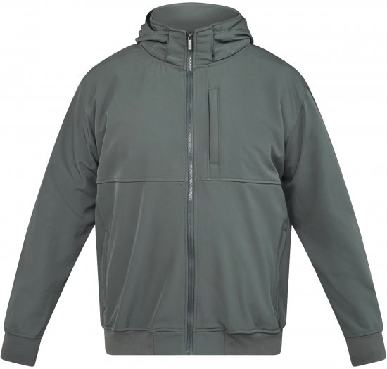 North Latitude 61301 Softshell Μπουφάν με Αποσπώμενη Κουκούλα Σκούρο Πράσινο - Μπουφάν - Aνδρικά μπουφαν μεγάλα μεγέθη