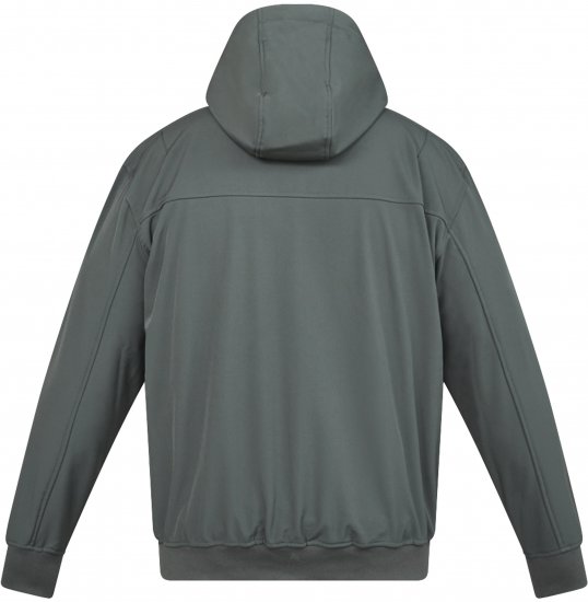 North Latitude 61301 Softshell Μπουφάν με Αποσπώμενη Κουκούλα Σκούρο Πράσινο - Μπουφάν - Aνδρικά μπουφαν μεγάλα μεγέθη