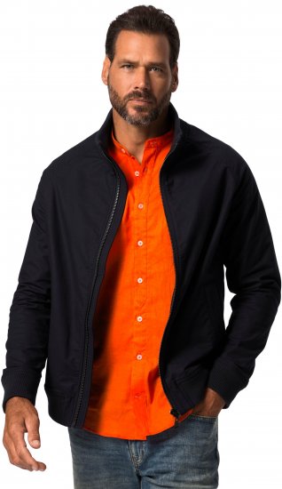 JP1880 Blouson Jacket FLEXNAMIC with Stand-up Collar Navy - Μπουφάν - Aνδρικά μπουφαν μεγάλα μεγέθη