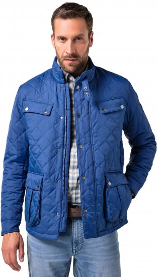 JP1880 Quilted with Multiple Pockets Jacket Dark Blue - Μπουφάν - Aνδρικά μπουφαν μεγάλα μεγέθη