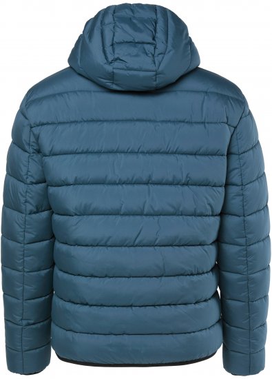 JP1880 Quilted Hooded Jacket Deep Blue - Μπουφάν - Aνδρικά μπουφαν μεγάλα μεγέθη