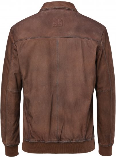 JP1880 Finest Goat Suede Leather Blouson Tobacco Brown - Μπουφάν - Aνδρικά μπουφαν μεγάλα μεγέθη