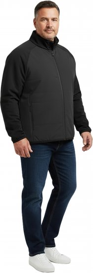 Dobsom Hybrid Μπουφάν Μαύρο - Αθλητικά ρούχα & Outdoor - Aθλητικα ρούχα μεγάλα μεγέθη ανδρικά