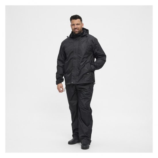 North Latitude Rain Jacket Black - Αθλητικά ρούχα & Outdoor - Aθλητικα ρούχα μεγάλα μεγέθη ανδρικά