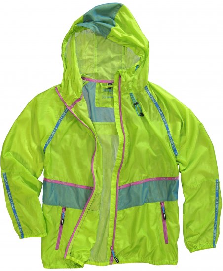 Ulla Popken Neon Rain Jacket Activewear Safety Yellow - Μπουφάν - 