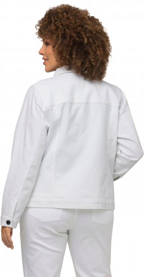 Ulla Popken Denim Jacket White - Μπουφάν - 