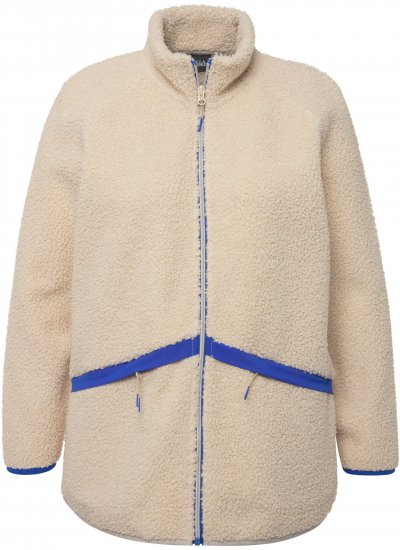 Ulla Popken Teddy Fleece Jacket Vanilla - Μπουφάν - 