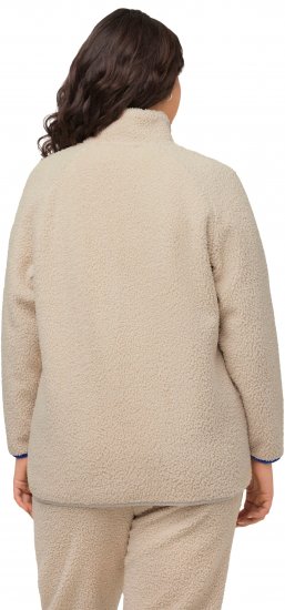 Ulla Popken Teddy Fleece Jacket Vanilla - Μπουφάν - 