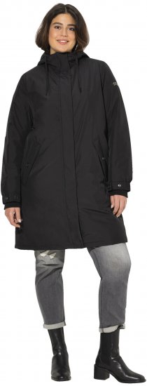 Ulla Popken HYPRAR Triple Function Weatherproof Jacket Black - Μπουφάν - 