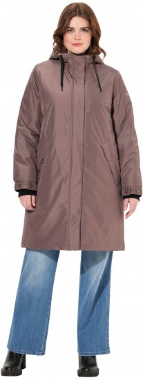 Ulla Popken HYPRAR Triple Function Weatherproof Jacket Taupe - Μπουφάν - 