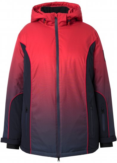 Ulla Popken Gradient Triple-Function Performance Ski Jacket Navy - Μπουφάν - 