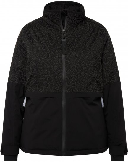 Ulla Popken HYPRAR Waterproof Running Jacket Black - Μπουφάν - 