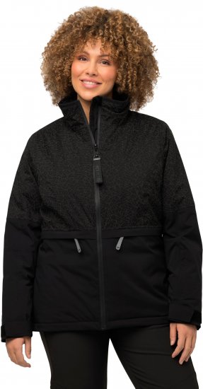 Ulla Popken HYPRAR Waterproof Running Jacket Black - Μπουφάν - 
