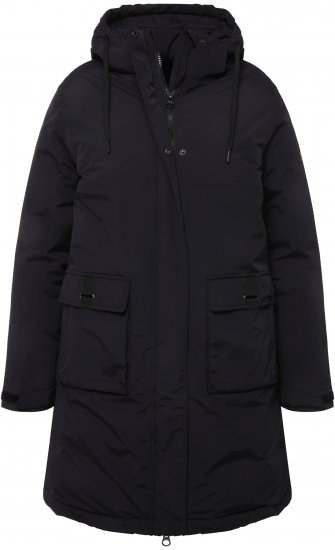 Ulla Popken HYPRAR Triple Function Fully Lined Waterproof Coat Black - Μπουφάν - 