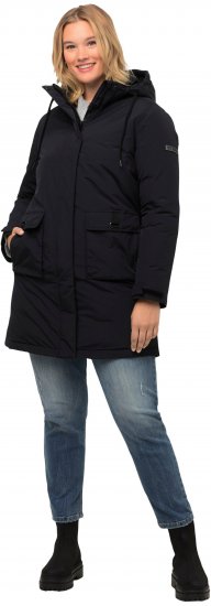Ulla Popken HYPRAR Triple Function Fully Lined Waterproof Coat Black - Μπουφάν - 