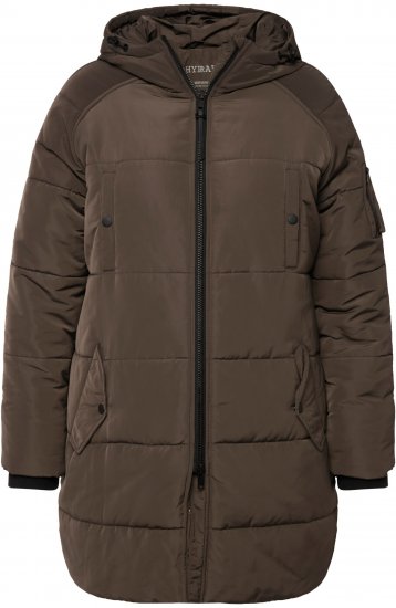 Ulla Popken HYPRAR Water Repellent Fully Lined Jacket Mocha - Μπουφάν - 