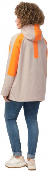 Ulla Popken HYPRAR Color Black Water Repellent Jacket Dark Putty - Μπουφάν - 