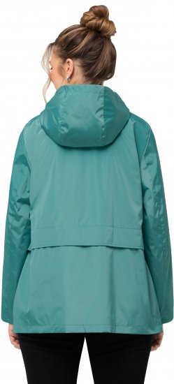 Ulla Popken HYPRAR Water-Repellent Windbreaker Soft Turquoise - Μπουφάν - 