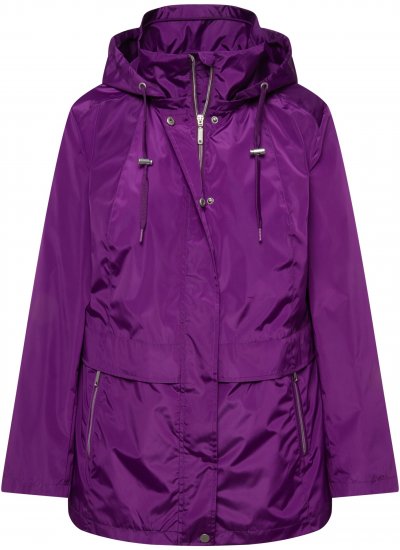 Ulla Popken HYPRAR Water-Repellent Windbreaker Dark Purple - Μπουφάν - 