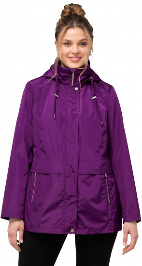Ulla Popken HYPRAR Water-Repellent Windbreaker Dark Purple - Μπουφάν - 