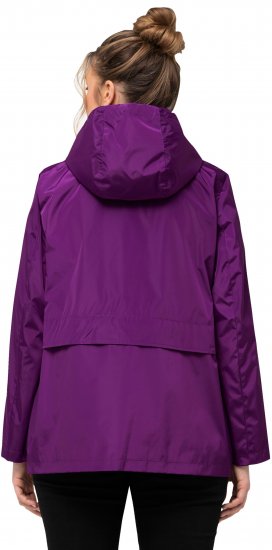 Ulla Popken HYPRAR Water-Repellent Windbreaker Dark Purple - Μπουφάν - 