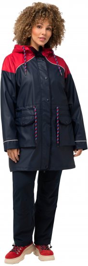 Ulla Popken HYPRAR Colorblock Triple Function Frisian Jacket Navy - Μπουφάν - 