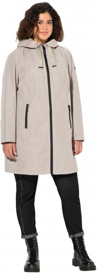 Ulla Popken HYPRAR Waterproof Jacket Medium Grey - Μπουφάν - 