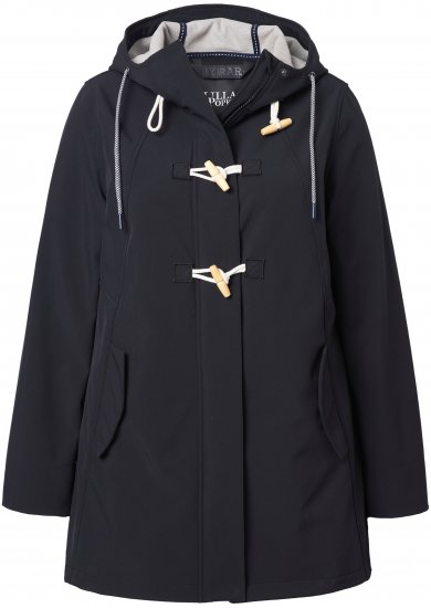 Ulla Popken HYPRAR Water-Repellent Softshell Jacket Black - Μπουφάν - 