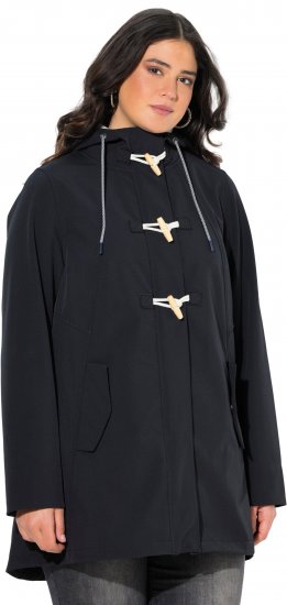 Ulla Popken HYPRAR Water-Repellent Softshell Jacket Black - Μπουφάν - 