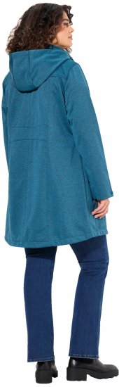 Ulla Popken HYPRAR Melange Softshell Jacket Grey Blue - Μπουφάν - 
