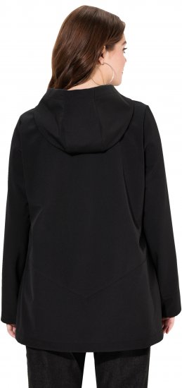 Ulla Popken HYPRAR Water Repellent Softshell Jacket Black - Μπουφάν - 