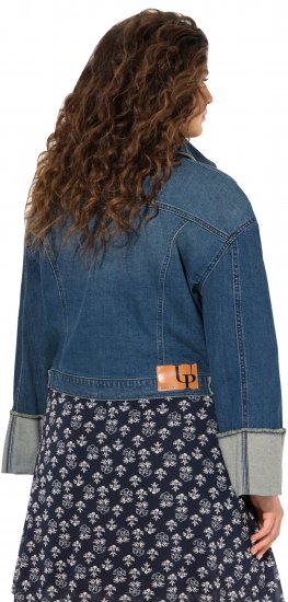 Ulla Popken Wide Cuff Denim Jacket Blue Denim - Μπουφάν - 
