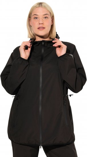 Ulla Popken Lightweight Rain Jacket Black - Μπουφάν - 
