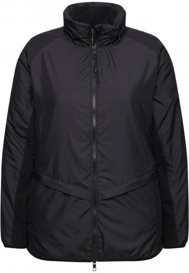 Ulla Popken Lightweight Functional Jacket Black - Μπουφάν - 