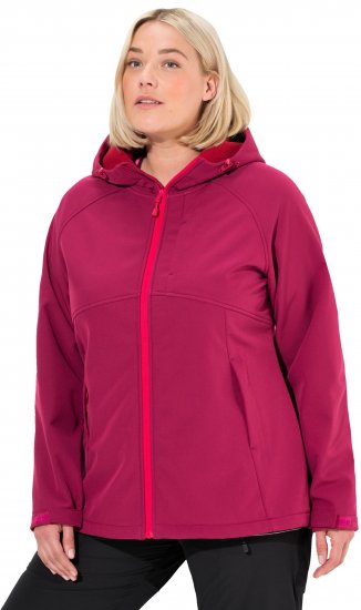 Ulla Popken Softshell Contrast Color Jacket Magenta - Μπουφάν - 