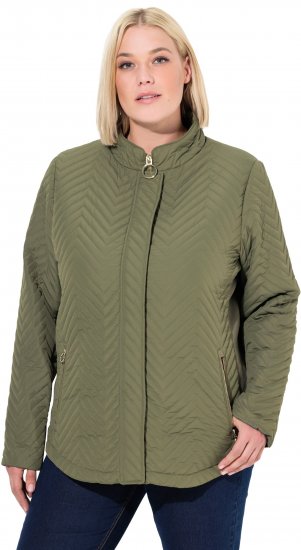 Ulla Popken Zigzag Quilted Jacket Loden Green - Μπουφάν - 