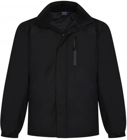 Espionage JT121 Padded Waterproof Coat Black - Μπουφάν - Aνδρικά μπουφαν μεγάλα μεγέθη