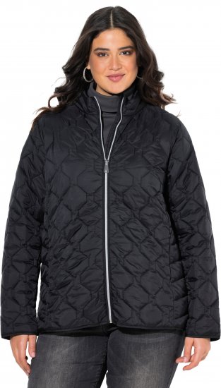 Ulla Popken HYPRAR Lightweight Quilted Water-Repellent Jacket Black - Μπουφάν - 