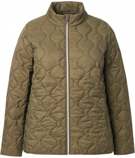 Ulla Popken HYPRAR Lightweight Quilted Water-Repellent Jacket Olive - Μπουφάν - 