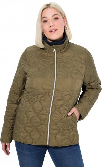 Ulla Popken HYPRAR Lightweight Quilted Water-Repellent Jacket Olive - Μπουφάν - 