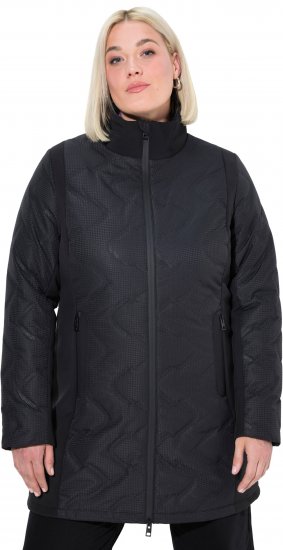 Ulla Popken HYPRAR Laser Quilted Jacket Black - Μπουφάν - 