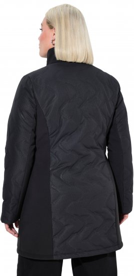 Ulla Popken HYPRAR Laser Quilted Jacket Black - Μπουφάν - 