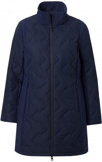 Ulla Popken HYPRAR Laser Quilted Jacket Navy - Μπουφάν - 