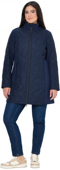 Ulla Popken HYPRAR Laser Quilted Jacket Navy - Μπουφάν - 
