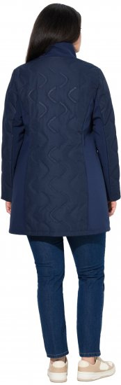 Ulla Popken HYPRAR Laser Quilted Jacket Navy - Μπουφάν - 